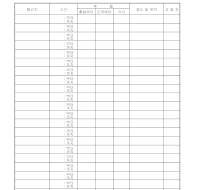 차량운행행선표 (운행관리대장) 차량운행행선표 (운행관리대장)